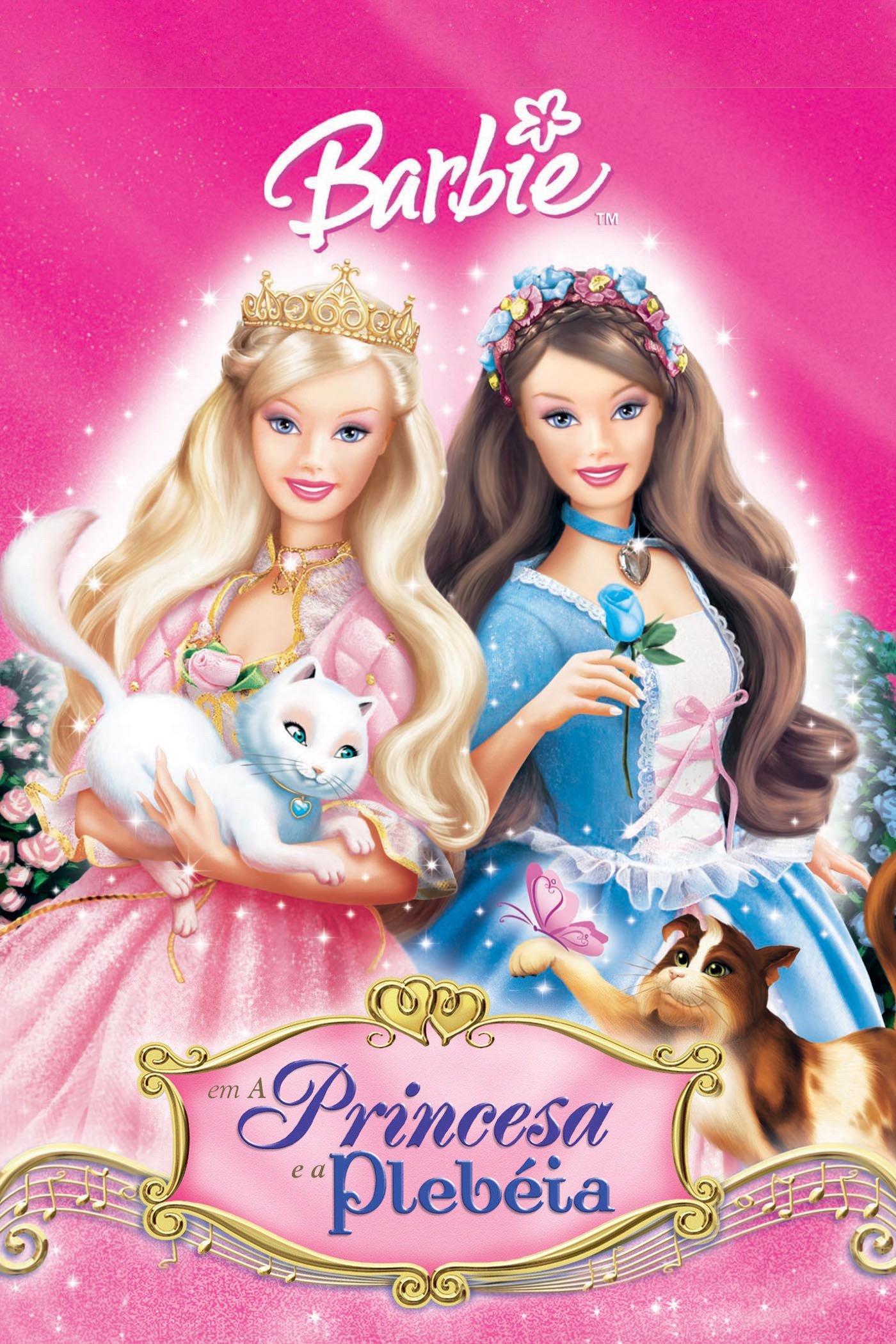 Capa do filme Barbie em a Princesa e a Plebeia